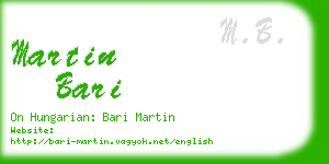 martin bari business card